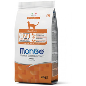 Monge Cat Monoprotein Sterilised Duck корм для стерилизованных кошек с уткой 